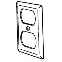 EGS 180W RAISED DPLX RCPT CVR