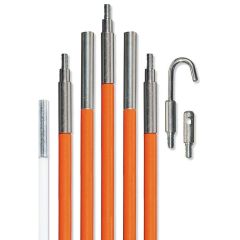 KLEIN 56325 25FT FISH&GLOW ROD SET=(5) 1/4 RODS (1) 3/16 5FT GLOW ROD W/ATTACH