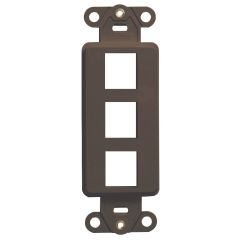 LEV 41643-B 3PORT BRN SNAP-IN