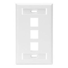 LEV 42080-3WS SG WALLPLATE W/D