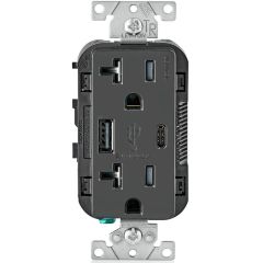 LEV T5833-E RECEPTACLE/USB CHR