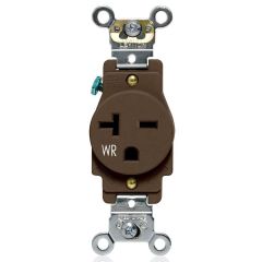 LEV 20A-250V WR SGL OL B/S WRE