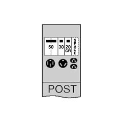 MIDWEST U075GP6 POST MTD PWR O