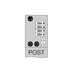 MIDWEST U775CP6010 100A RV SVC