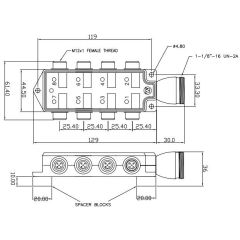WOOD BSY401P-FBB 4PRT 5P/4W BX