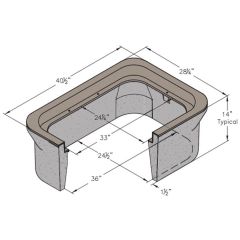OLDCAST 1000200 14IN GRAY PULL BOX