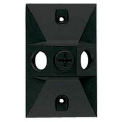 RAB R14-3B 3HL BLK WP RECT CVR