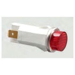 SEL-SW SL53425-7-BG NEON INDCT 250VAC .187" Q.C. RED RAISED NEON STAINLESS INDICATOR LIGHT