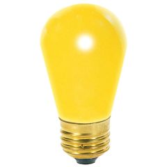 SATCO S3960 11S14 130V YEL SGN BULB