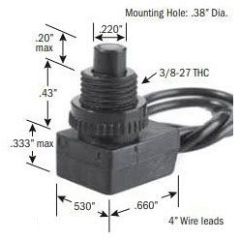SEL-SW SS103-BG 3A SPST PUSH S